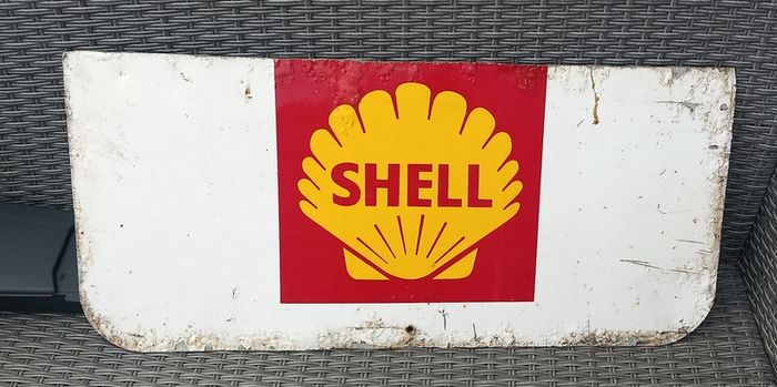 Vintage Shell metal sign