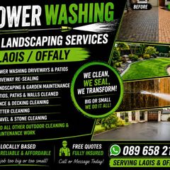 Power Washing & Landscaping Services | Laois & Offaly | Fully Insured | Free Quotes