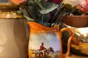 Vintage Ditmar Urbach Czech Hunt Scene 6" Master Pitcher Jug 1930s