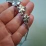 Silver tone necklace and stud earrings Image 5