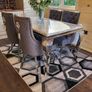 New Marble Dining Table With Knockers Chairs Image 4
