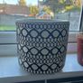 Black & White Decorative Ceramic Plant Pot Image 3