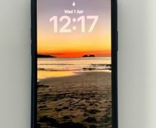 iPhone 12, Navy Blue, Unlocked, Spigen case