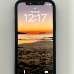 iPhone 12, Navy Blue, Unlocked, Spigen case