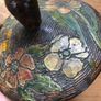 Vintage Handcrafted Wooden Trinket Box Decorative Carved Flowers Image 9