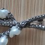 Vintage sterling baby tooth pearl marcasite brooch Image 4