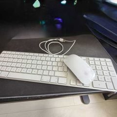 Apple A1243 Wired Aluminium Keyboard + Magic Mouse 2