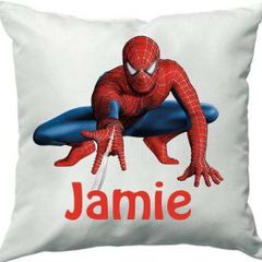 spiderman cushion cover with chosen name