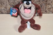 Vintage Looney Tunes Taz Tasmanian Devil Teddy Soft Toy Plushie Tagged Play By Play 1998