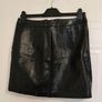 Croc Effect Faux Leather Mini Skirt  New Look  UK 12 Image 2