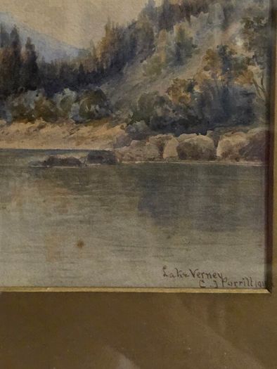 1911 Watercolour of Lake Verney - Signed