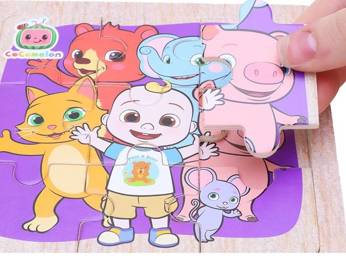 My First Puzzles - Pack of 2 Wooden Jigsaw Puzzles - Toddler Toys - Age 18 Months +