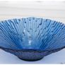 Mid Century Sklo Union Pavel Panek Blue Glass Bowl Image 2