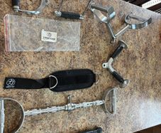 Gym Cable Machine Attachments, Commercial Grade Solid Pieces, Great Addition To Cable Gym Set!!
