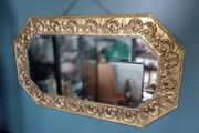 vintage octagonal bevelled wall mirror