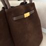DeMellier New York Brown Mocha Suede Bag Image 7