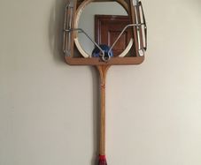 Upcycled Vintage Squash Racket into Mirror, Badminton, Tennis