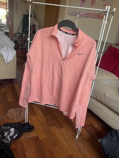 Nike quarter zip running top size L