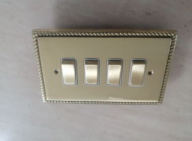Georgian Brass Light Switch
