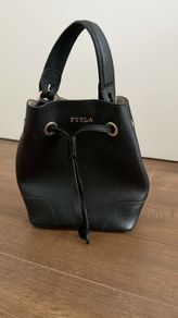 FURLA Leather bucket mini bag