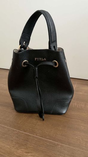 FURLA Leather bucket mini bag