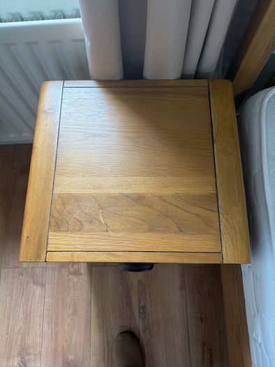 Solid Oak Bedroom Furniture (Double Bed, Mattress, Locker, Dressing table, Chest)