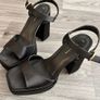 Strappy Open Toe Heels Image 2