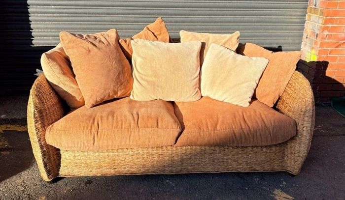 wicker couch