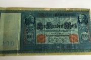 Old 1910 German Banknote 100 Mark