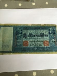 Old 1910 German Banknote 100 Mark