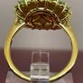 Ammolite, Tsavorite Garnet White Zircon Ring Image 6