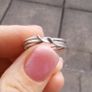 Threads Of Life Silver Ring size J Image 6