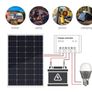 120W, 12V Solar Panel Kit with 20 A Solar Charge Controller and 5 m Solar Cable and Z Mounts for RV Boat Motor-home Image 6