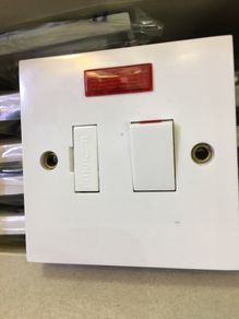 Double Pole 13 Amp Switched Spur Unit Neon