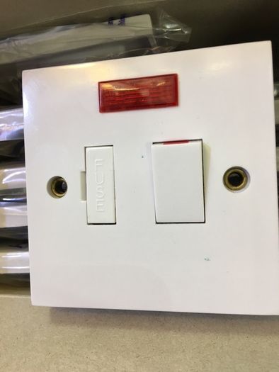 Double Pole 13 Amp Switched Spur Unit Neon
