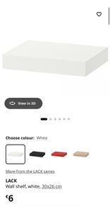 4 Ikea Lack Wall Shelves