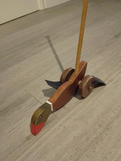 Vintage Wooden Waddle Duck