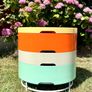 Vintage Ikea PS 2014 Retro Round Colourful Plastic Compartment Storage Side Table Image 3
