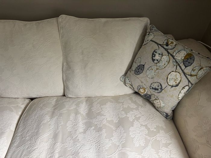 Large loose cover cream Couch