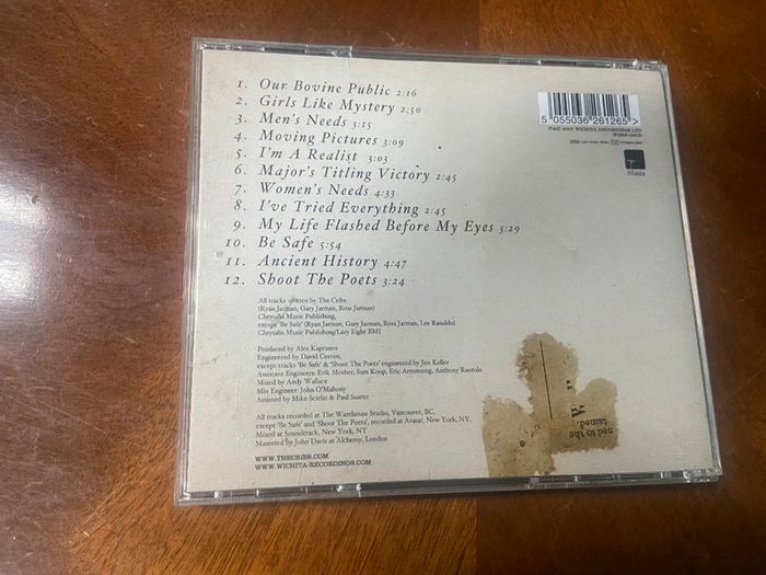 The Cribs Men's Needs Women's Needs Whatever CD
