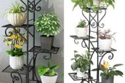 BRAND NEW 5 Tiered Tall Plant Stand Indoor Iron Planter Shelf Rack