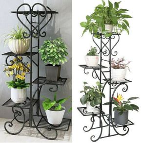 BRAND NEW 5 Tiered Tall Plant Stand Indoor Iron Planter Shelf Rack