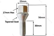 5 x BMW New Extended Wheel Bolts (30mm) 5 Series -E28, E34, E39, E60, E61, 3 Series E21 E30 E36 E46 E90 (BF5) Delivery