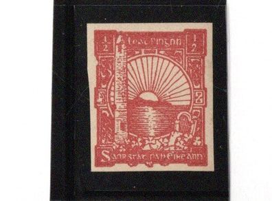 1922 Ireland O'Loughlin Murphy & Bolan 1/2d red Imperf mint never hinged (MNH)
