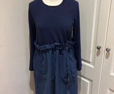 Cos style dual fabric dress size 10