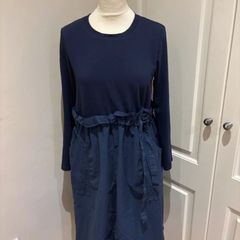 Cos style dual fabric dress size 10