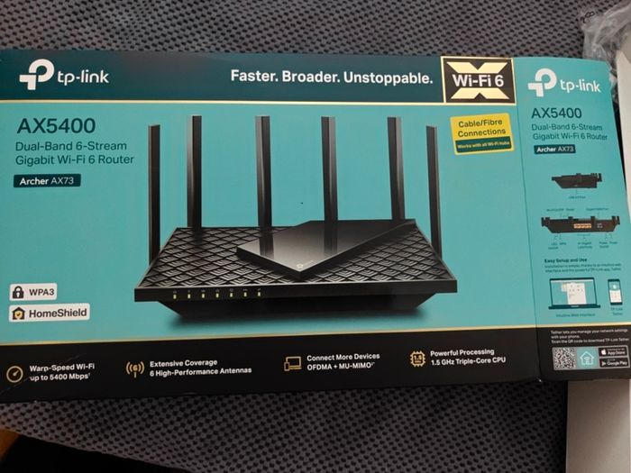 Tp-Link Archer AX73 AX5400 Dual-Band Gigabit Wi-Fi 6 Router