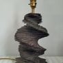 Mid-century spiral slate lamp Image 2
