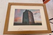 Framed Original print Lackeen Castle