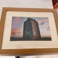 Framed Original print Lackeen Castle